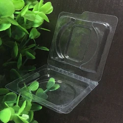 빈 아이섀도 플라스틱 병 클램셸 포장, 아이 섀도우 케이스 플라스틱 항아리 화장품 용기 메이크업 보관 상자, 50 개