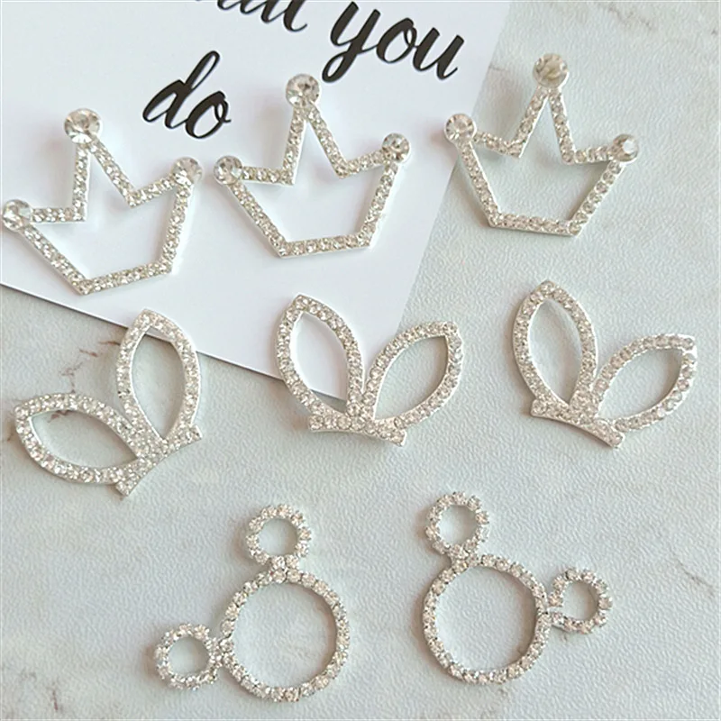 5 teile/los Kinder kaiserliche Krone Strass Knöpfe DIY handgemachte Haar Stirnband Geschenk box Cartoon Puppe Zubehör Schmuck