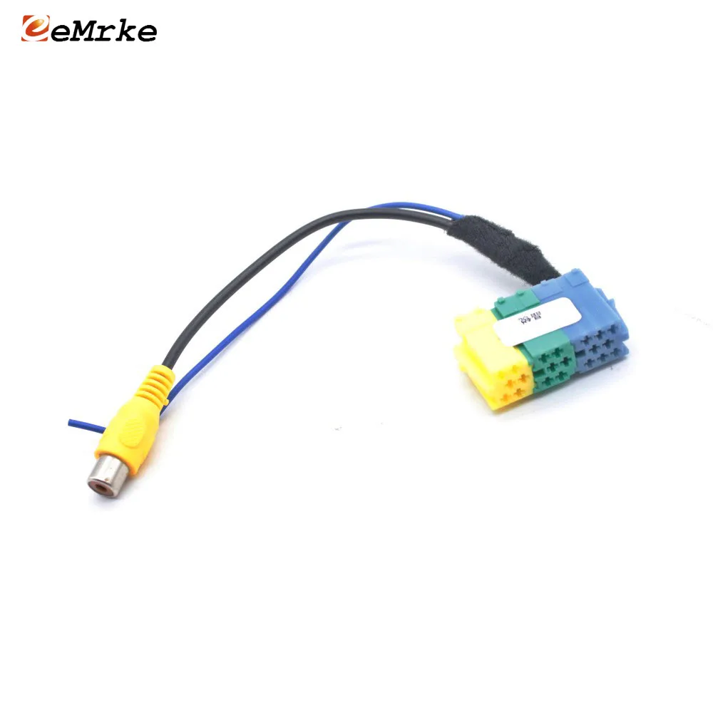 

EEMRKE Car Camera Adapter Connector Wire for Skoda Fabia 7-inch 9-inch Original Screen Video Input RCA Cable