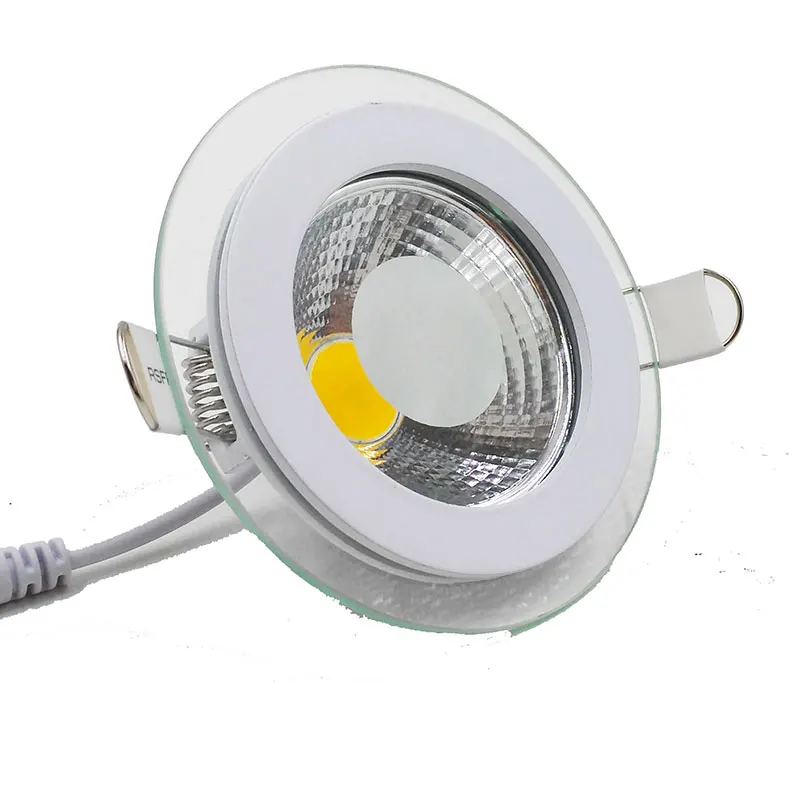 Imagem -02 - Luminária de Led Cob Regulável 7w 10w 12w 15w 20w 30w Luz de Painel Cob Embutida Lâmpada de Vidro