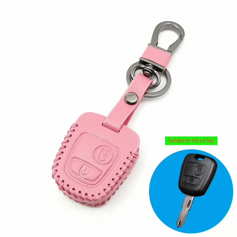 2-Button Straight Key Cover For Peugeot 107 206 307 207 408 For Citroen C2 C3 C4 Xsara Picasso Berlingo For Toyota Aygo Reta Bag