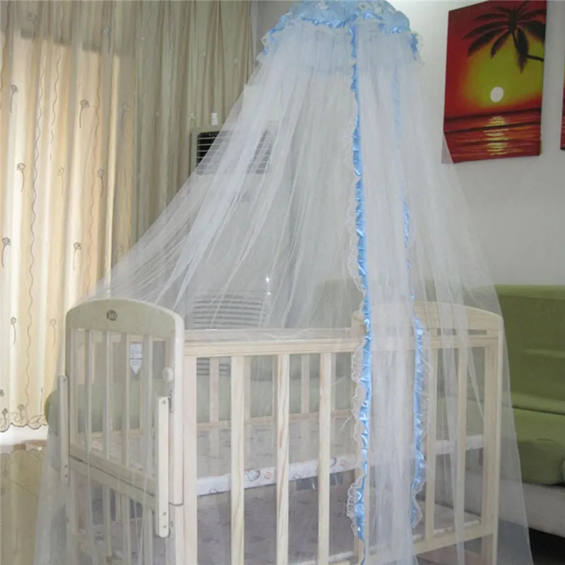 coxeer Children Mosquito Net Romantic Purfle Breathable Baby Hung Dome Bed Canopy Netting For Baby Children Toddler Moustiquaire