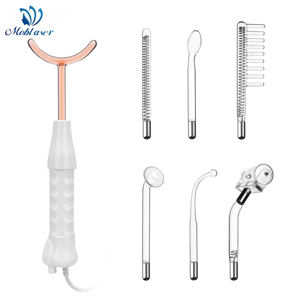 7 in 1 High Frequency EMS Facial Beauty Machine Face Skin Lifting Tighten Whiten Care Device Remove Wrinkle Fine Lines Acne Spot