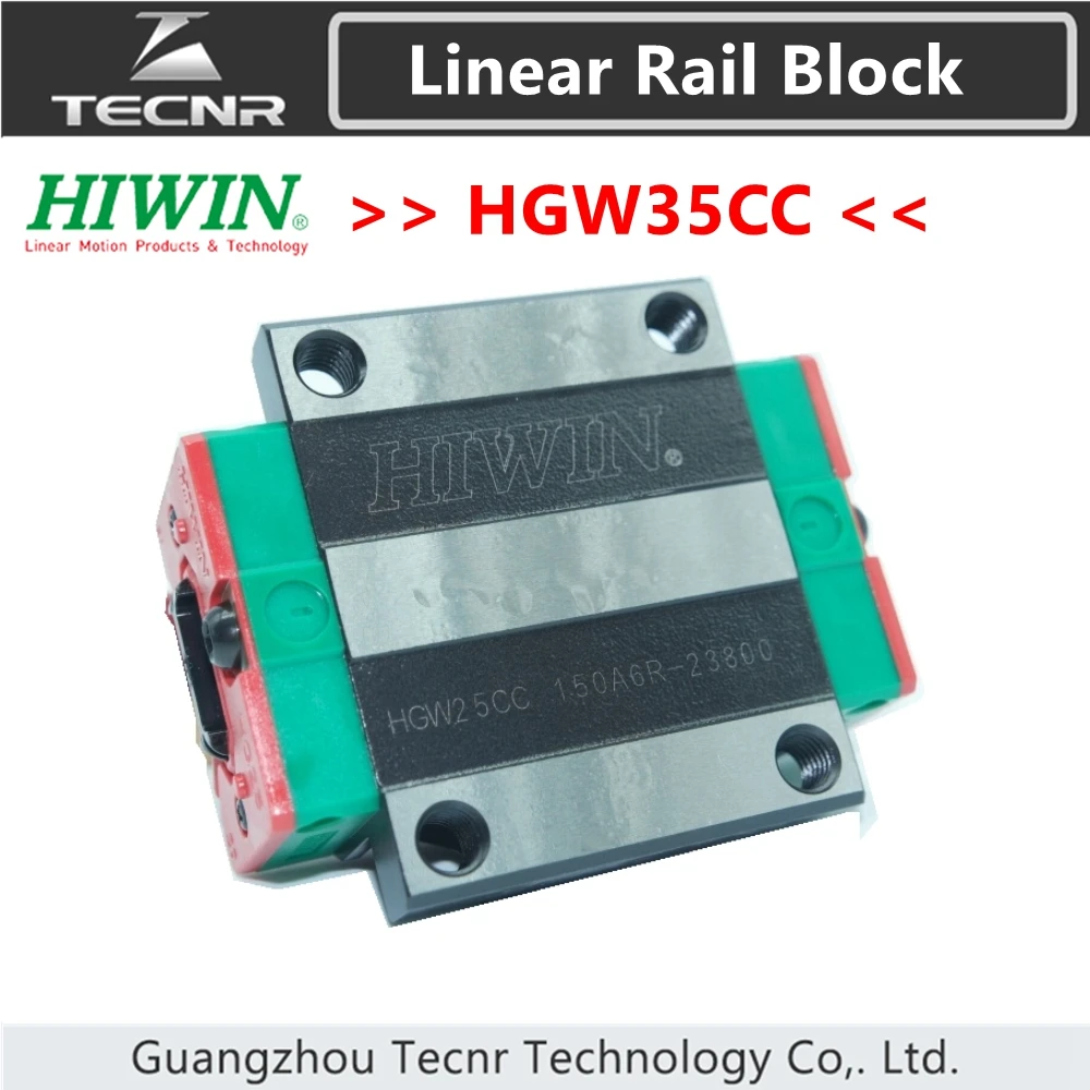 Taiwan original HIWIN HGW35CC linear guideway slide carriage block slider for linear rails