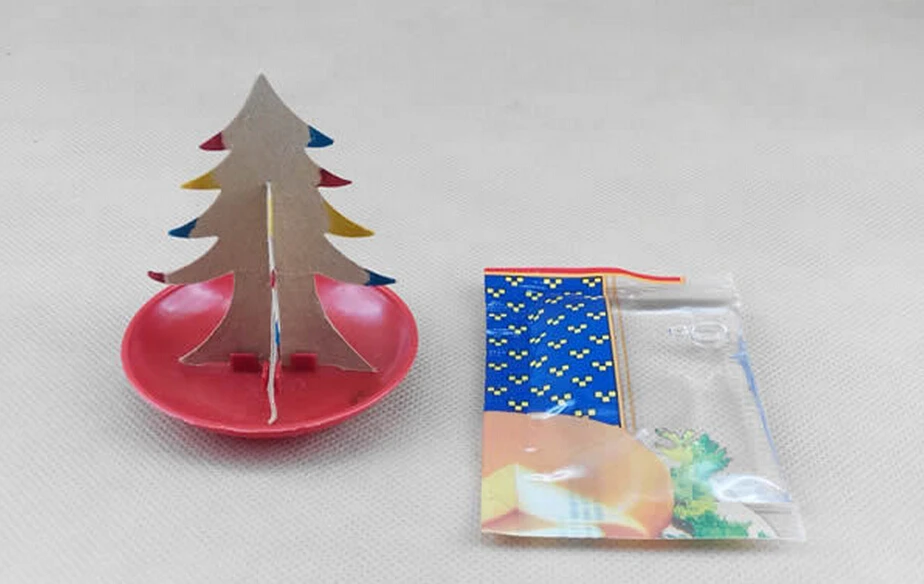 IWish-Árbol de papel de crecimiento mágico Multicolor para niños, Wunderbaum, árboles de Navidad, Juguetes De ciencia para niños, 2019, 7x6cm