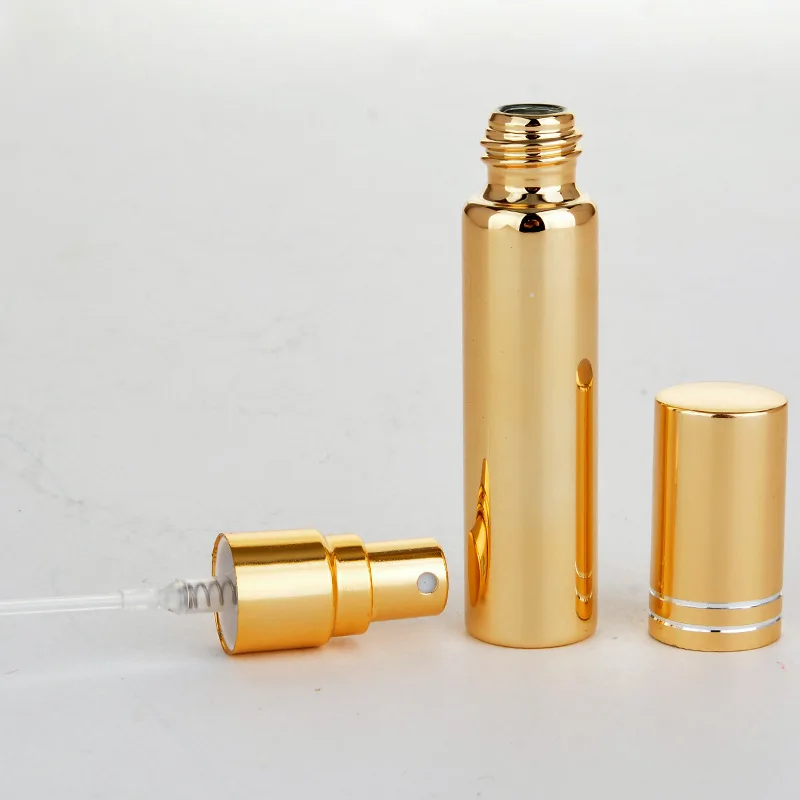 

Factory Price 1000pcs/lot Empty 10ML Mini Aluminum Perfume Bottle Small Travel Perfume Bottle 10 ml With Sprayer In Stocks