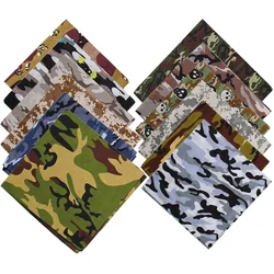 Camouflage bandanas algodão headwear feminino cachecóis bandana masculino campismo máscara gaiters braga cuello caminhadas cachecóis de alta qualidade