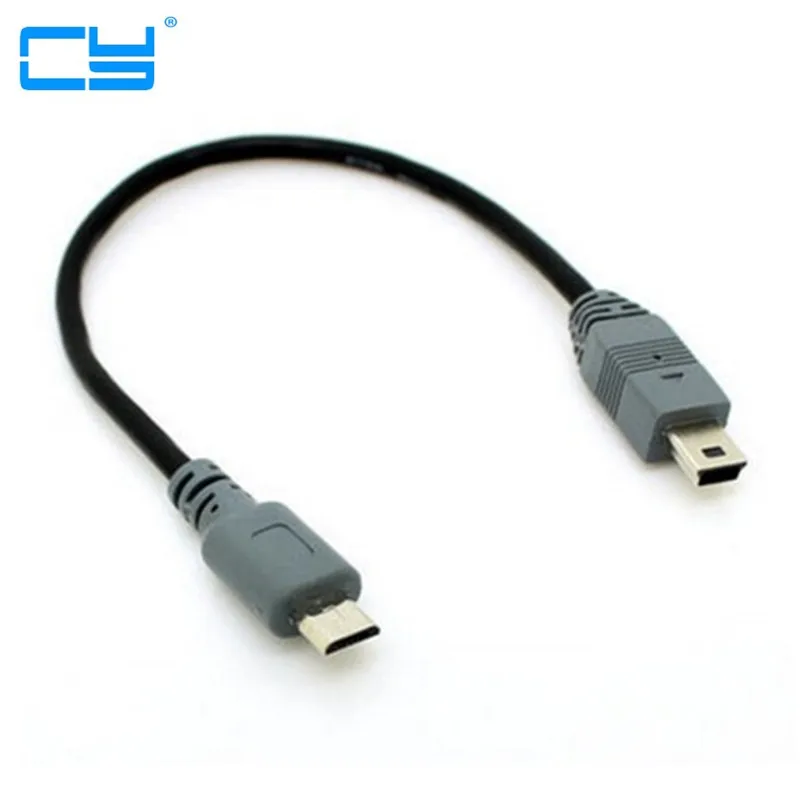 1pcs 20 cm micro usb para mini usb otg host cabo para dac amplificador digital portatil