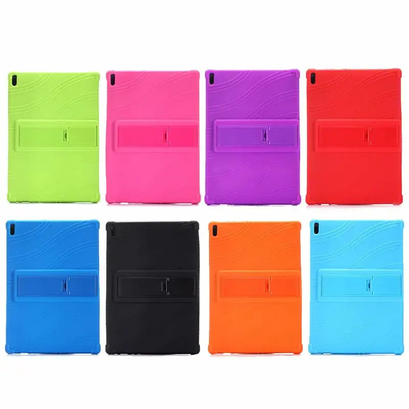 Silicone Tablet stand Back Case For tab4 10plus X704L X704F Cover Shell For Lenovo Tab 4 10 Plus TB-X704L TB-X704F/N tablet+pen