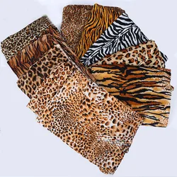 100cm motivi animali Zebra stampa leopardo stampato pelo corto tessuto in pelliccia sintetica cucito fai da te costumi di abbigliamento/decorazione domestica