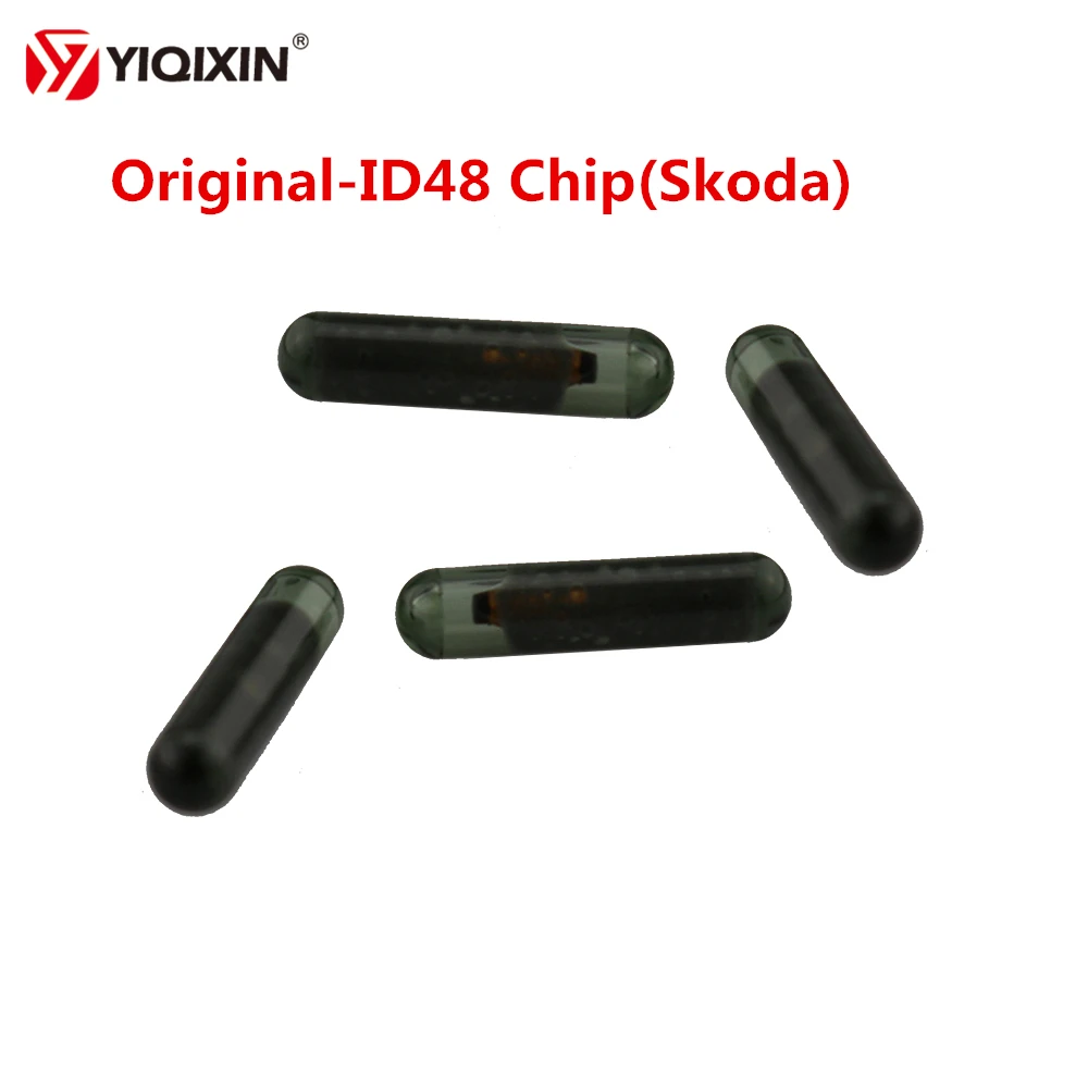 

YIQIXIN 10Pcs/lot High-Quality Original ID48 Remote Car Key CAN Transponder Chip A4 TP24 ID48 Glass Chip Program Code For Skoda