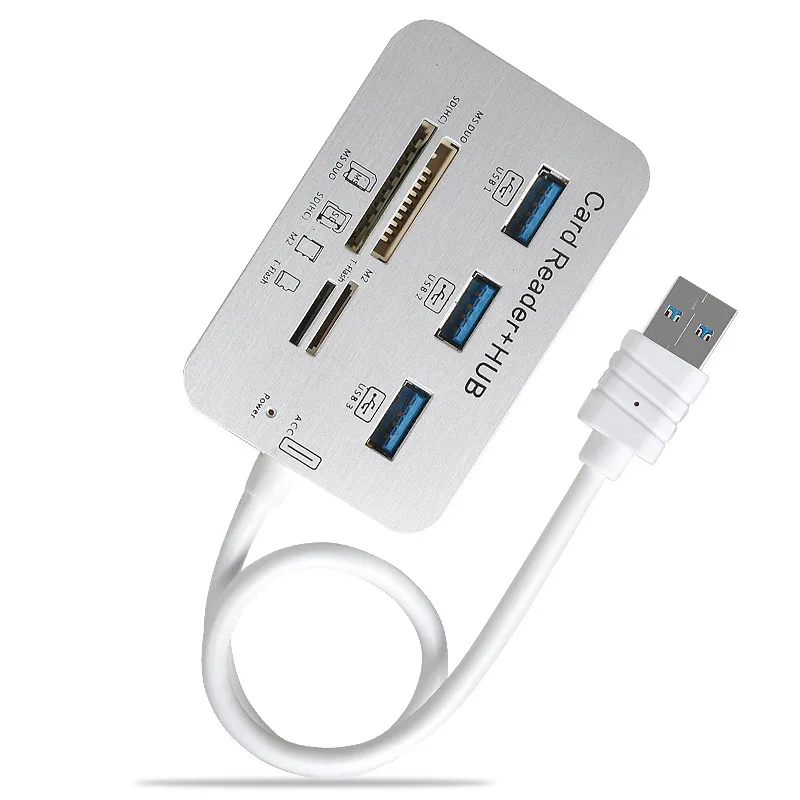 Wholesale Multipurpose computer high speed expansion HUB USB3.0 splitter usb3.0 card reader hub