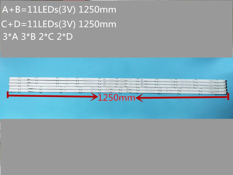 

Новый комплект светодиодный шт. светодиодных лент для подсветки для LG 60UJ634V EAV63673006 innotek 17Y 60inch_A 60uj63 _ uhd_a B C D NC600DGE AAFXC