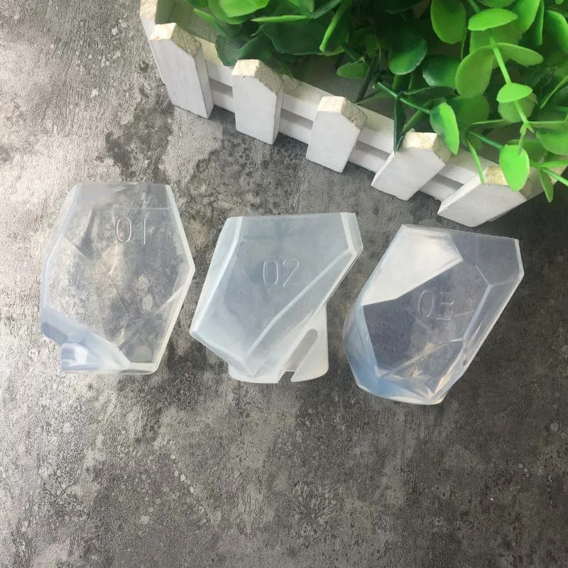 1X Transparent Silicone Mould Dried Flower Resin Decorative Craft DIY stone Mold cutting shpe Type epoxy resin molds for jewelry