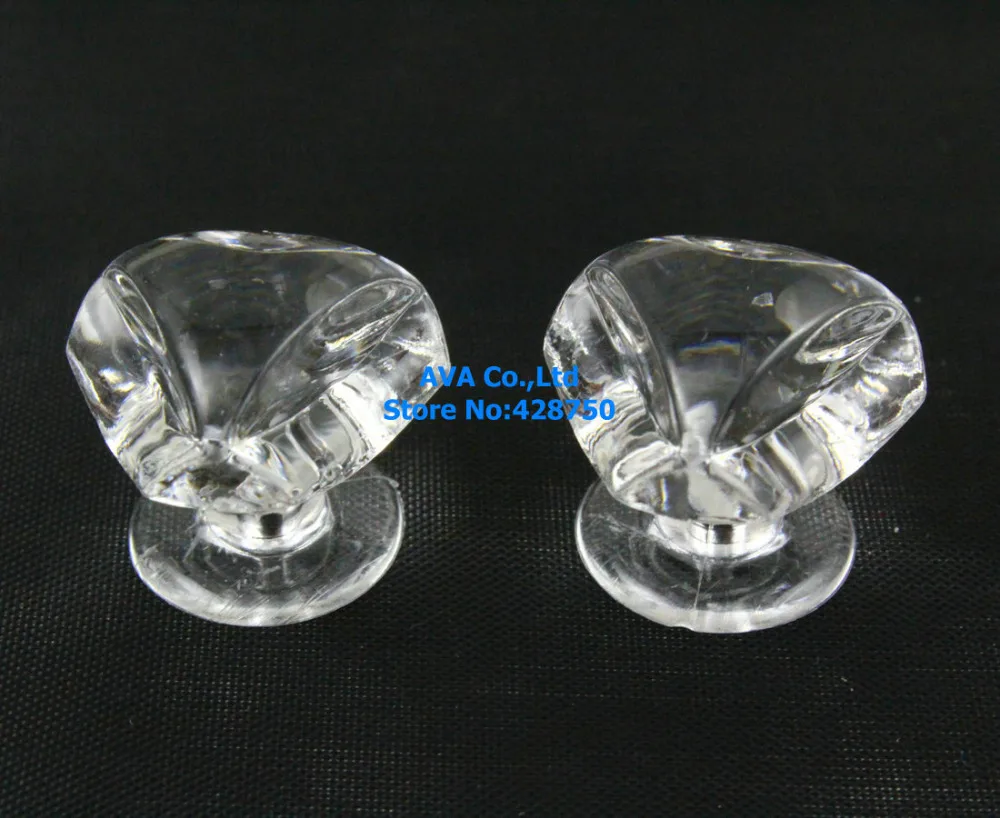 10 Pieces Clear Acrylic Plastic Knob Plexiglass Knob Small 18x18mm