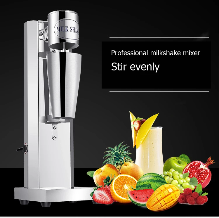 Commercial household milk frother 650ml 220V stainless steel single head milk and tea mixer Milking Machine Fancy Coffee Foamer