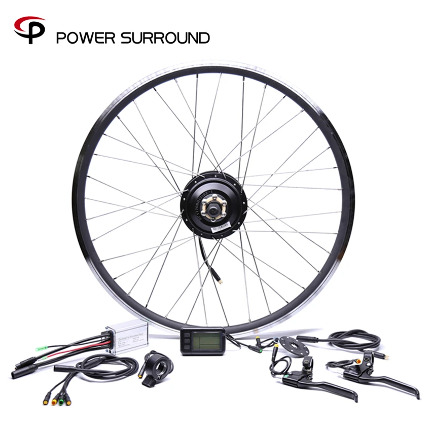 

Waterproof 36v350w Front/rear Bike Conversion Kit Brushless Hub Motors 20'' 26'' 28'' wheel motor kit