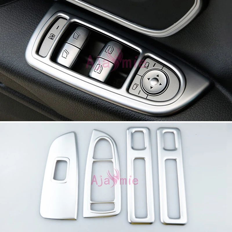 

Chrome Styling Window Glass Armrest Lift Overlay Trim Cover 2016 2017 For Mercedes-Benz Vito Valente Metris W447 Accessories