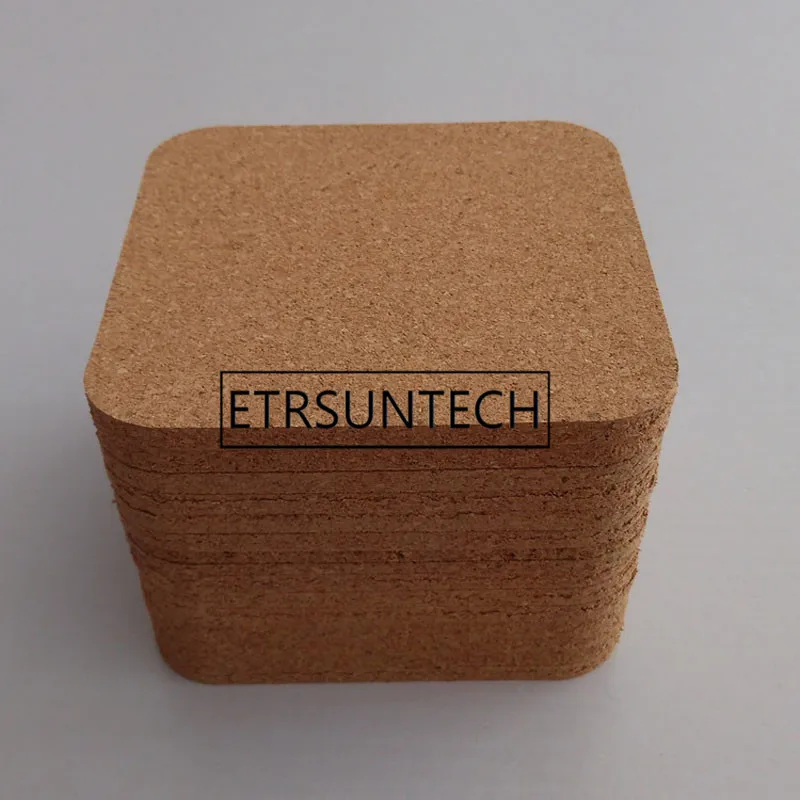 

1000pcs Square Natural Cork Coaster Heat Resistant Cup Mug Mat Coffee Tea Hot Drink Placemat Kitchen Table Decor