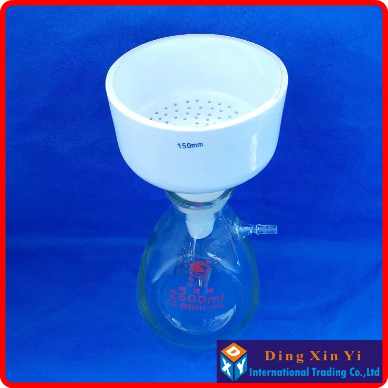 2500ml suction flask+150mm buchner funnel,Filtration Buchner Funnel Kit,With Heavy Wall Glass Flask,Laboratory Chemistry