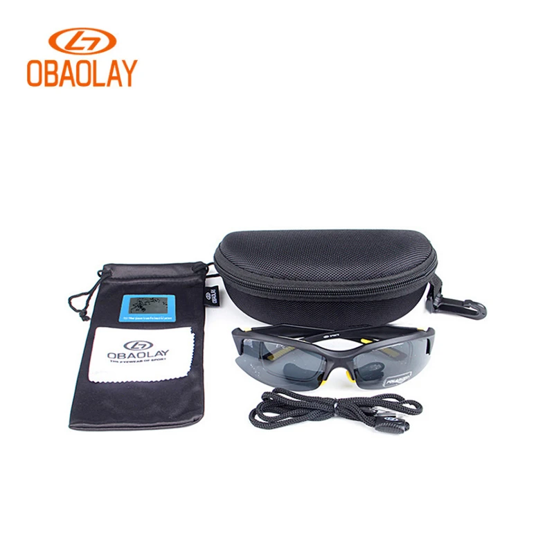 OBAOLAY Polarized Bicycle Glasses Men MTB Sunglasses UV400 Cycling Eyewear Women Bike Goggle Sport glasses