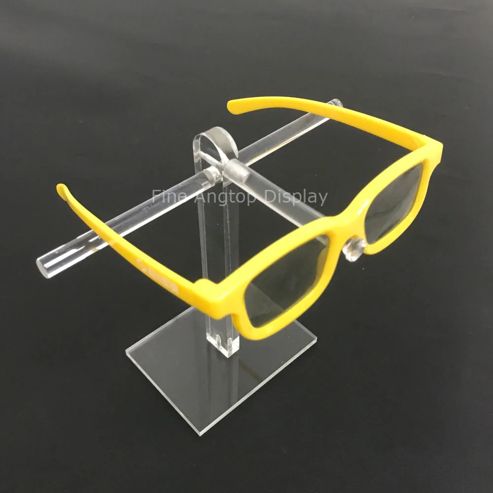 Single Tier Clear Acrylic Sunglasses Eyeglasses Display Stand Holder Fixture