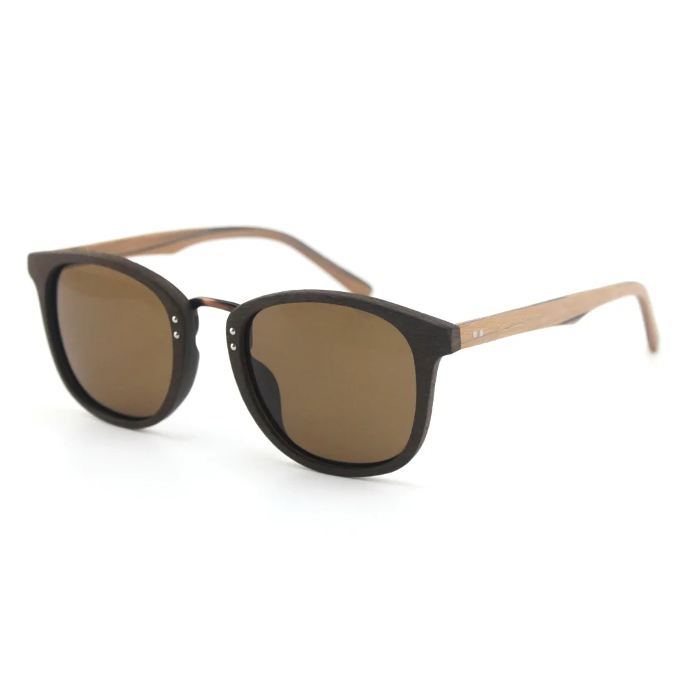Acetate Sunglasses Wood Grain Sun Glasses For Men and Women Polarized Lens UV400 Free shipping BFW206