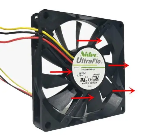 T0824MUA5-24 80*80*15 24V 0.18A power supply fan CPU fan