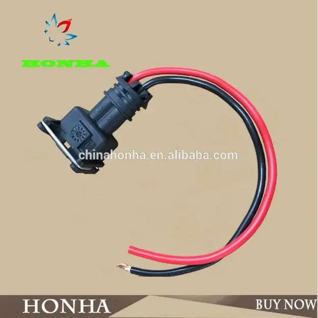 

Free shipping 50 pcs EV1 Injector connector pigtail harness case for inyector de universal 15cm wire