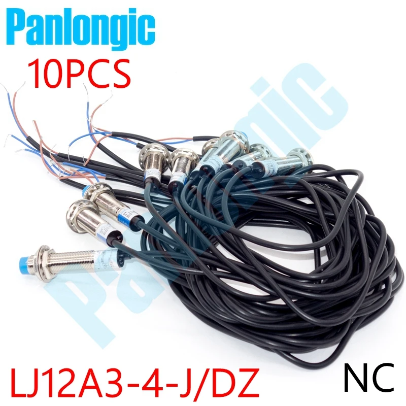 

10pcs LJ12A3-4-J/DZ 2-wires NC Normal Close 4mm Detection Proximity Sensor AC 90~250V Inductive Proximity Sensor Switch