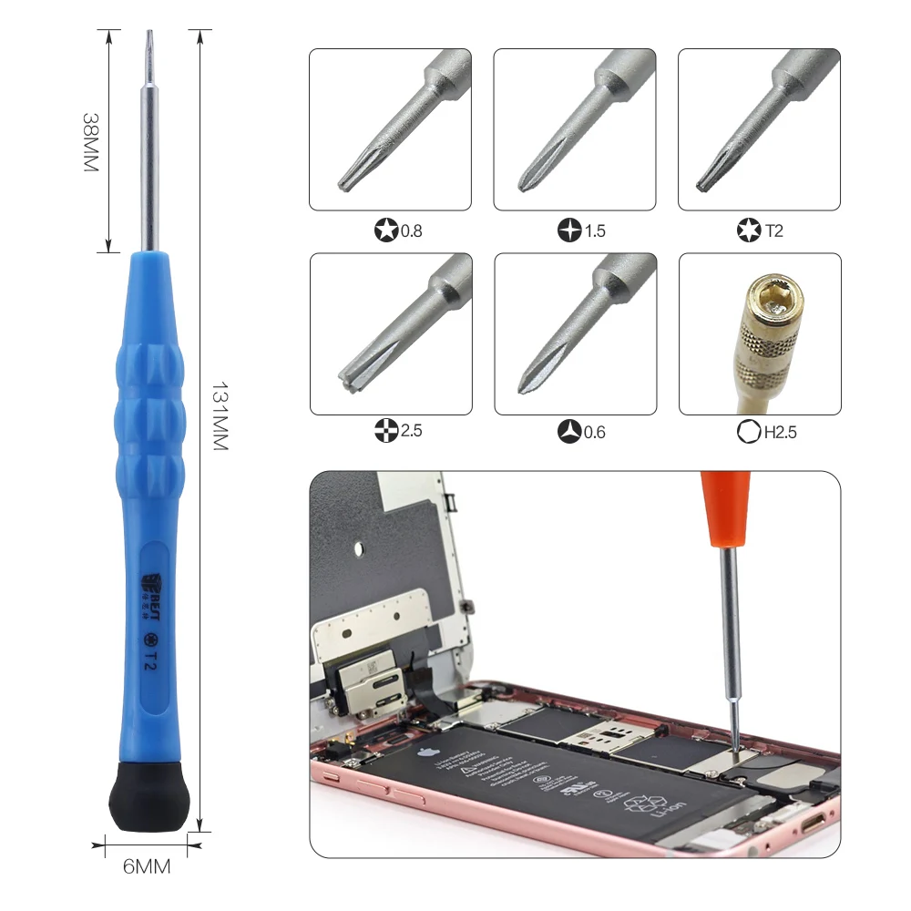 BST-115 Mobile Phone Screen Opening Pliers Repair Tools Kit Screwdriver Pry Disassemble Tool Set for iPhone Samsung Sony