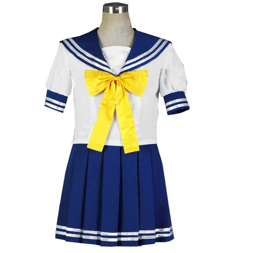 

Японское аниме Lucky Star Izumi Konata, ролевые костюмы для косплея, одежда, топ, юбка и бант, школьная форма моряка на Хэллоуин для девочек