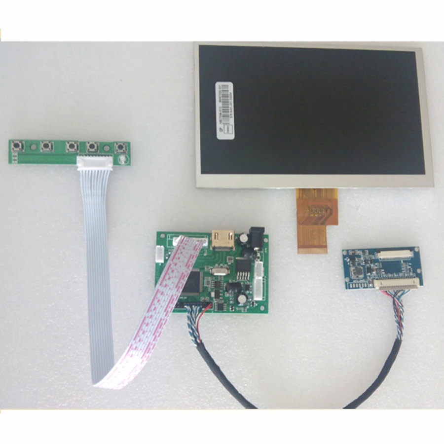 7นิ้ว1024*600จอแสดงผล LCD สำหรับ Windows พร้อม HDMI Driver Board + ปุ่มกด DIY PC วินาทีจอภาพแบบพกพา