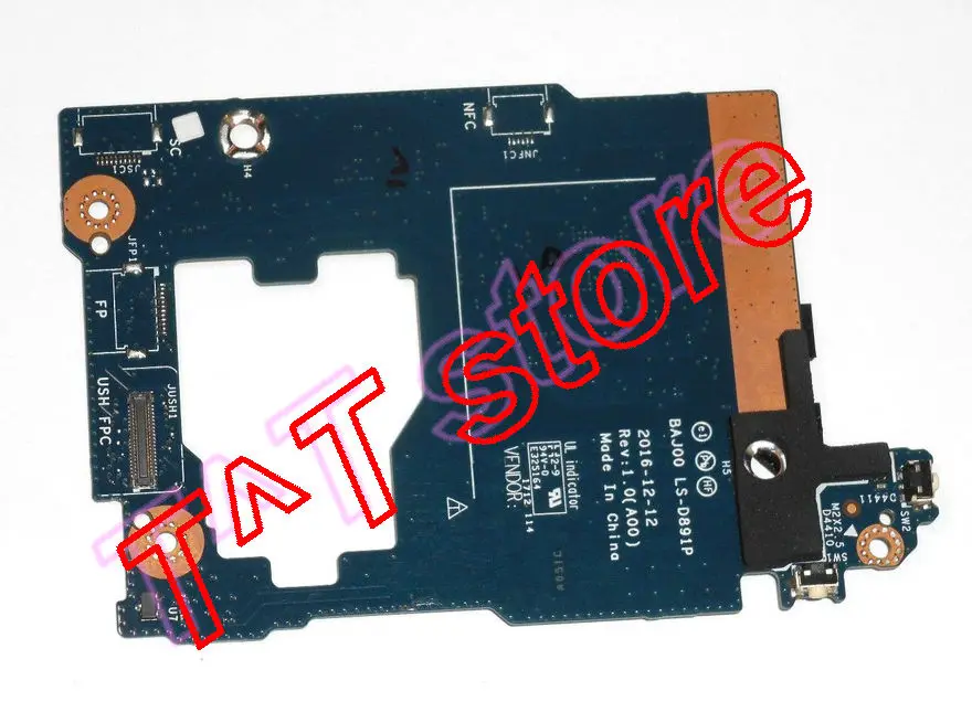 Original FOR Latitude 5285 laptop POWER BUTTON BOARD cable BAJ00 LS-D891P 59W5V 059W5V CN-059W5V LF-D891P X15XF 0X15XF