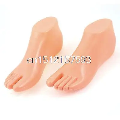 Femamle Pair Feet Mannequin Foot Display Dummy Model Torso Art Apricot