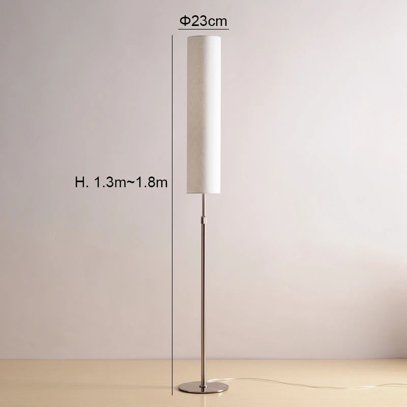 Modern Floor Lamp Minimalist Stainless Steel Standing Lamps For Living Room Reading Lighting Loft Iron Floor Light E27 LED Bulb