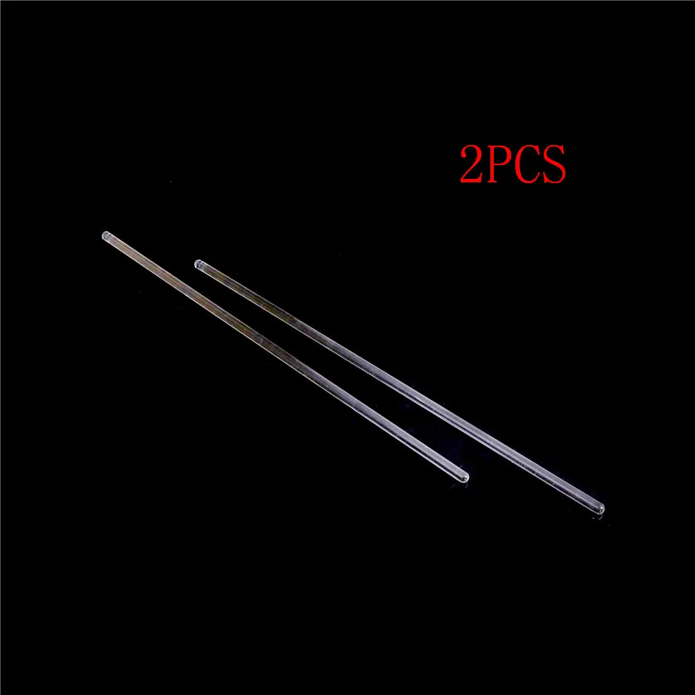 2pcs Lab Glass Stirring Rods 100/200/300mm Length Borosilicate Hh Resistant Stirrer for Chemistry Lab 6mm Diameter