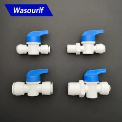 Wasourlf 1 PCS 1/4 ''3/8'' inline rohr tap wasser filter 1/2 ''3/8'' gewinde RO Wasser Kunststoff rohr Kupplung stecker großhandel