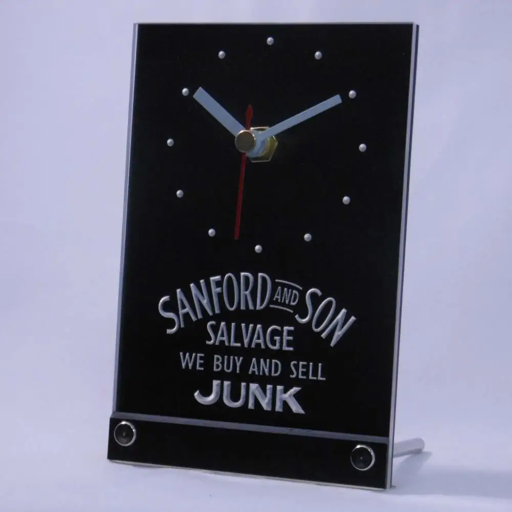 tnc0235 Sanford and Son buy sell Junk Table Desk 3D LED Clock