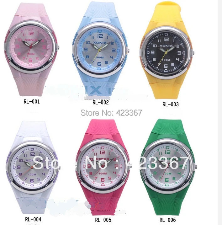 Xonix Women Sports Watch Japan Quartz Movment Waterproof 100m Girl Swimming Diving Fashion Casual