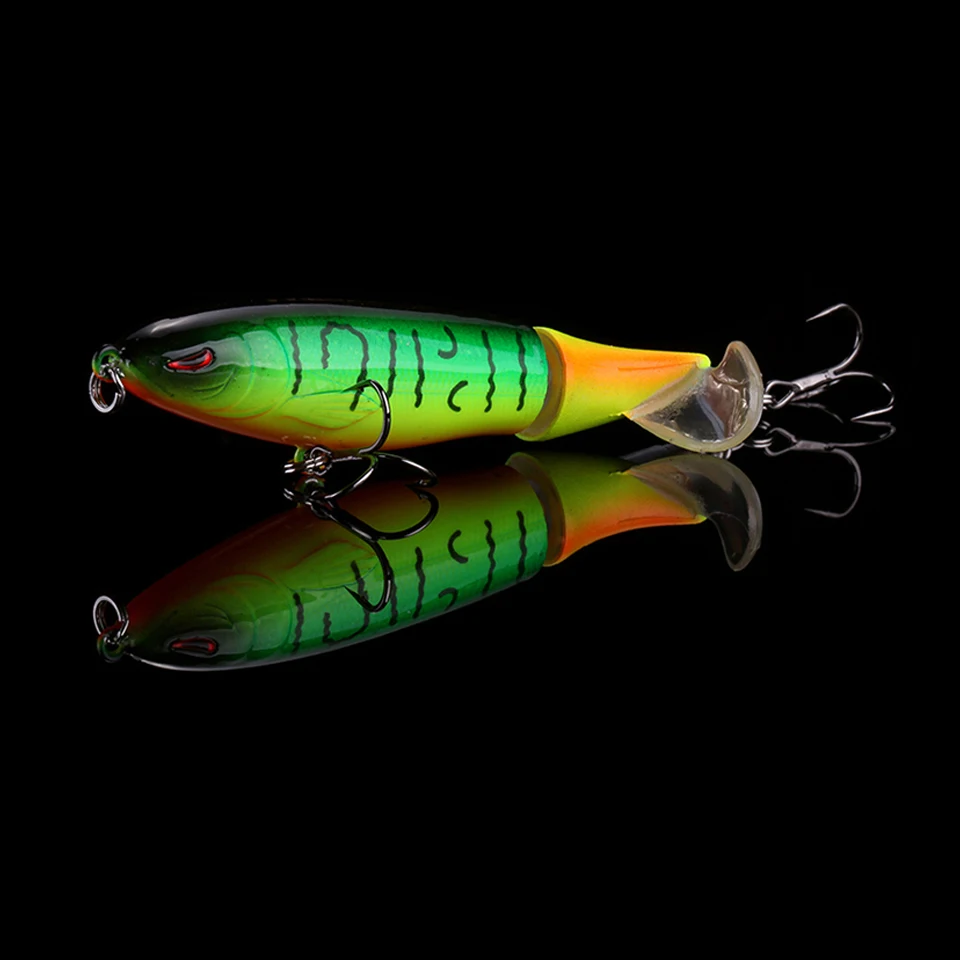 WALK FISH 1PCS Whopper 100mm 13.2g Artificial Topwater Fishing Lure Rotating Tail Wobblers Professional Pesca Isca