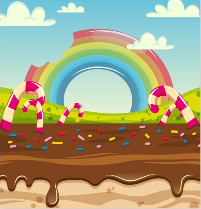 10x10FT 6 Styles Lollypops Chocolate Candy Land Bar Candyland Custom Photography Studio Backdrops Backgrounds Vinyl 3x3m