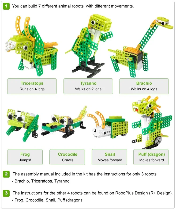 ROBOTIS PLAY 300 DINOs From the original factory in Korea