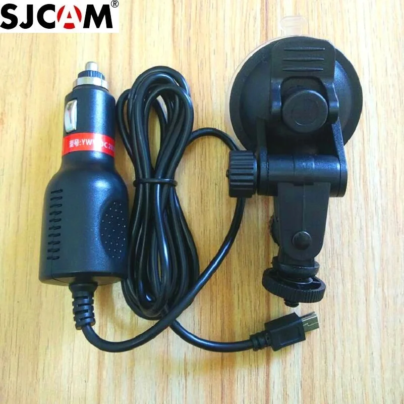 SJCAM 원래 자동차 충전기 SJ6 전설 SJ7 스타 Sj360 액션 스포츠 카메라 액세서리에 대 한 마운트 흡입 컵 브래킷 충전