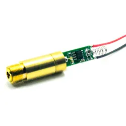 30 mW 532nm Punto Verde del Laser Modulo Diodo w 12x35mm Corpo In Ottone e Vetro Lens & APC driver