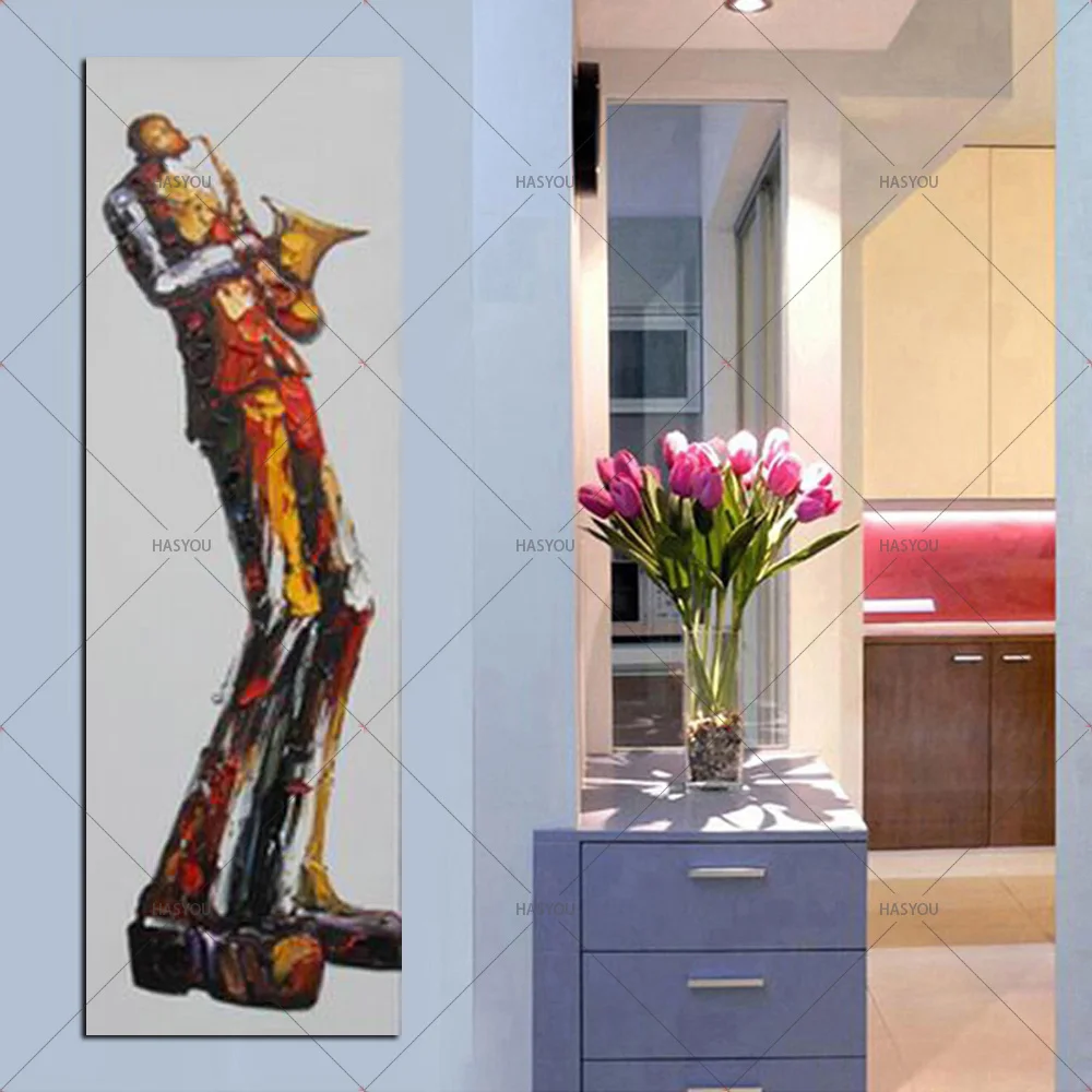 Hand Painted Sachs Man pure hand-painted oil painting decorative painting living room bedroom character impression pictures