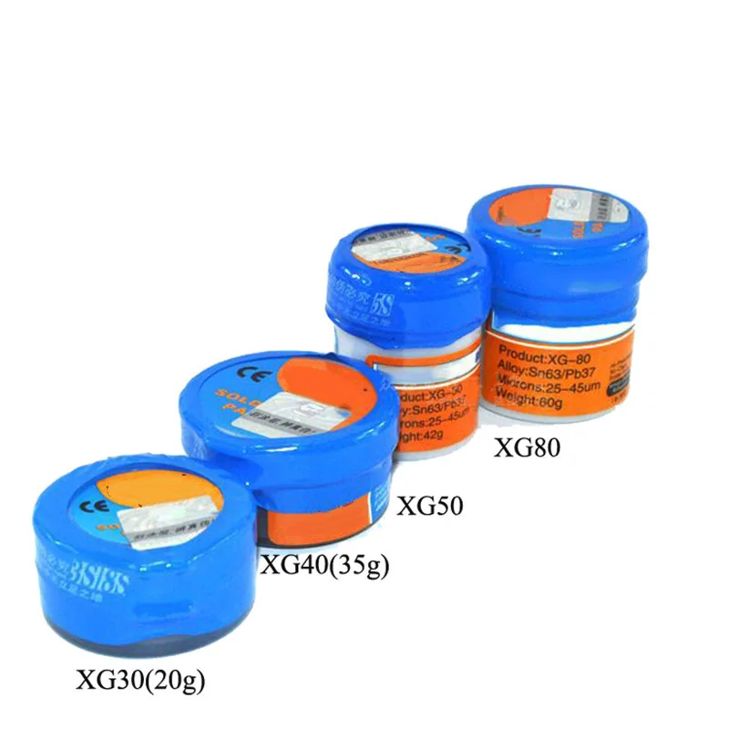 Soldering Paste Flux XG-30/40/50/80 Solder Tin Sn63/Pb67 For Hakko 936/Saike 852D++ TS100 Soldering Iron Circuit Board Repair