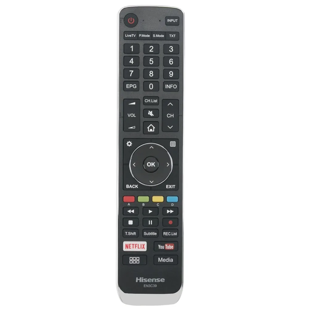 Hisense Remote Control EN-3C39 EN3C39 for HISENSE TV 0N7 50P7 55N7 55P7 65N7 65N8 65N9 65P7 65P8 65P9 75N7 75N9 75P9 = N7 N8 N9