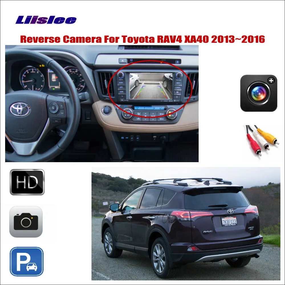 

Для Toyota RAV4/XA40 2013-2016 стандартная камера Авто CAM RCA адаптер Подключение Оригинального заводского экрана HD CCD