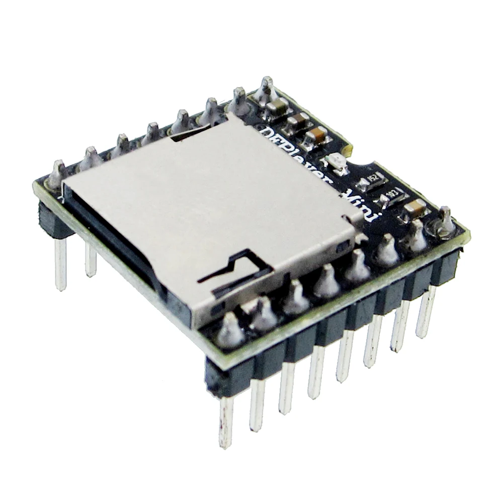 5pcs/lot Mini MP3 Player Module with Simplified Output Speaker for  UNO Automation Kits